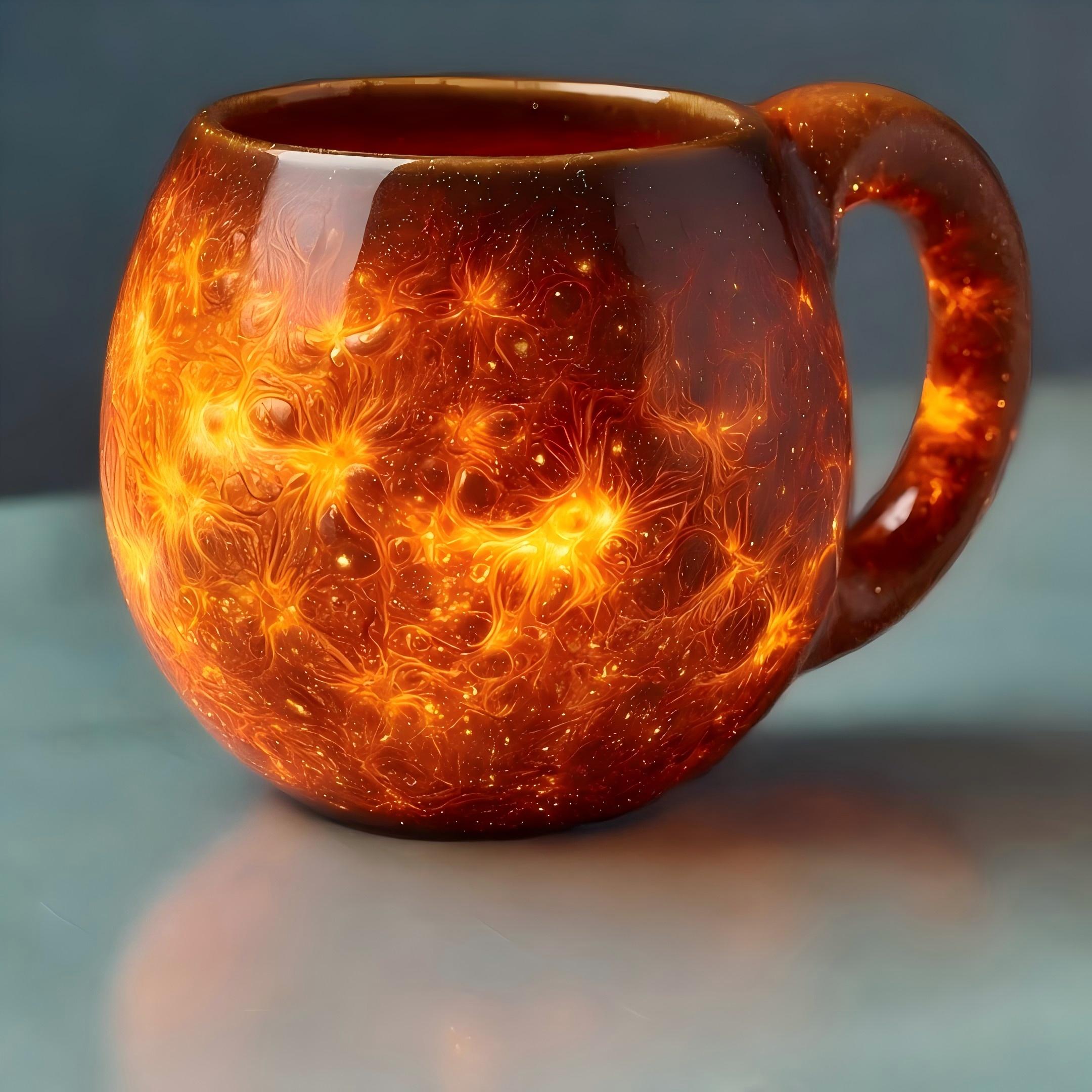 Lueur de Lave | Tasse – La puissance du feu et de la terre dans chaque gorgée