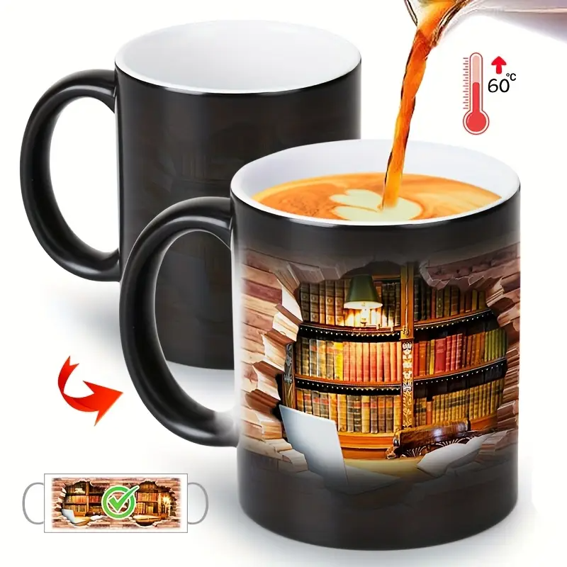 Luna | Tasse à café en forme de bibliothèque magique