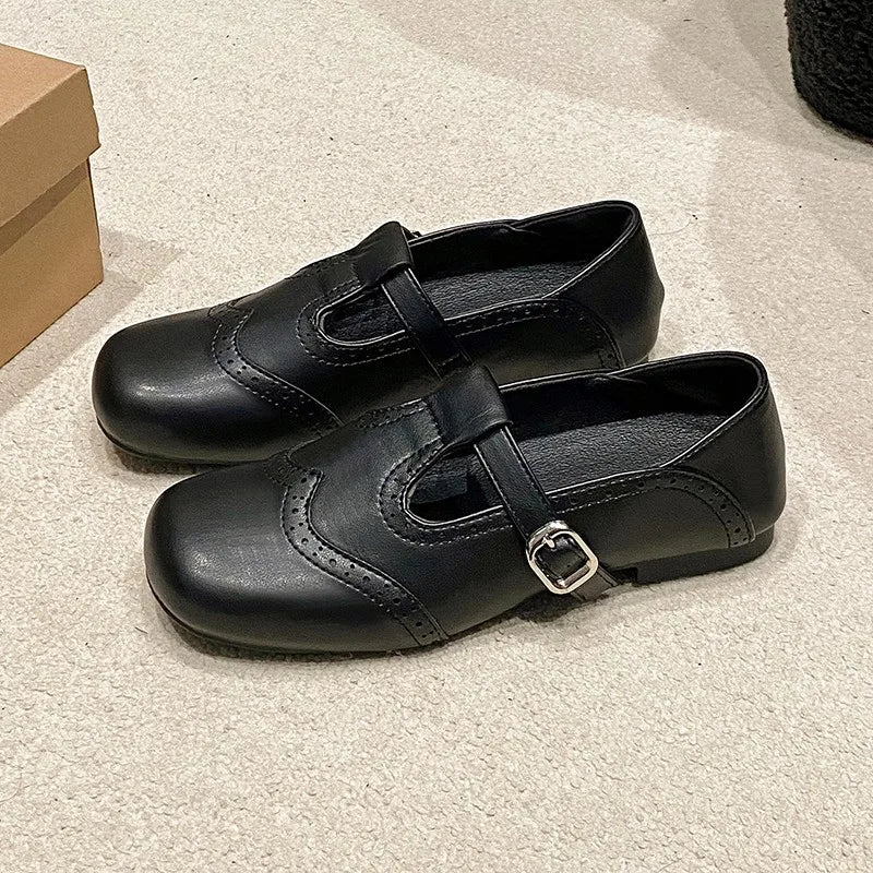 Emilia® | Wegańskie Baleriny Ortopedyczne ze Skóry