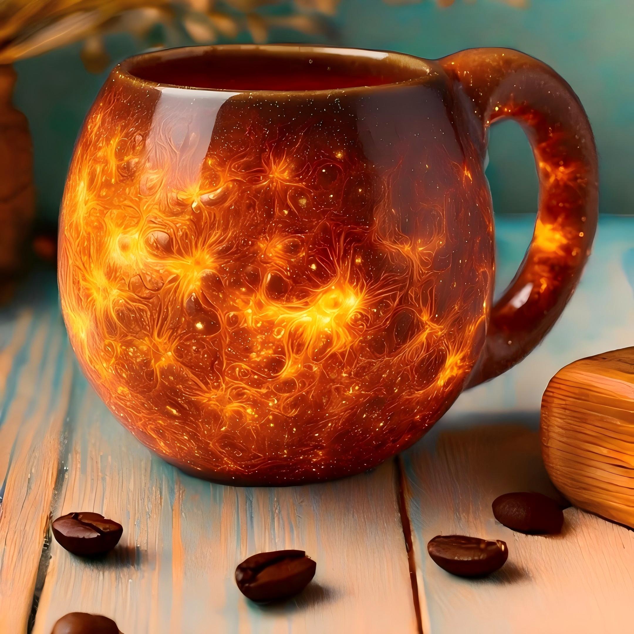 Lueur de Lave | Tasse – La puissance du feu et de la terre dans chaque gorgée