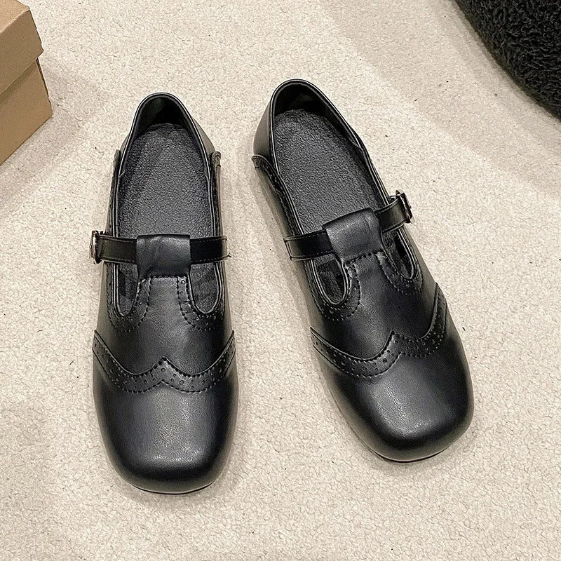 Emilia® | Wegańskie Baleriny Ortopedyczne ze Skóry