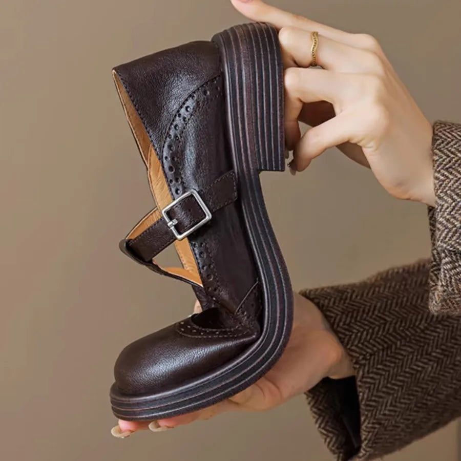 Louisa® | Ortopedyczne buty Mary Jane z wegańskiej skóry