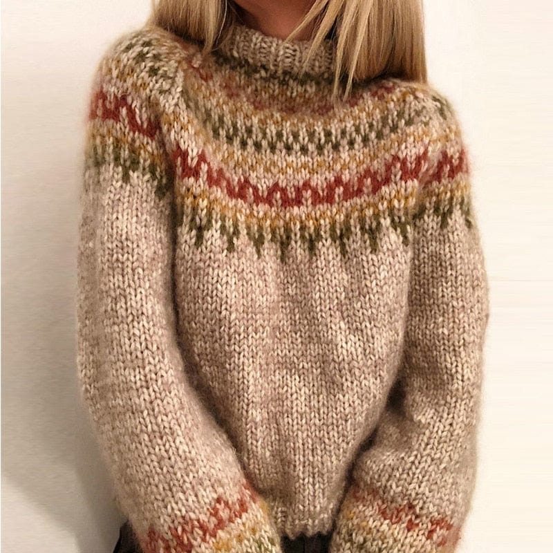 Helena | Miękki sweter w splot Fair Isle