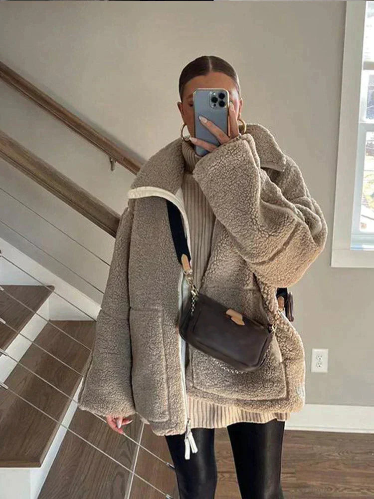 Kalina™ | Płaszcz Teddy Oversize